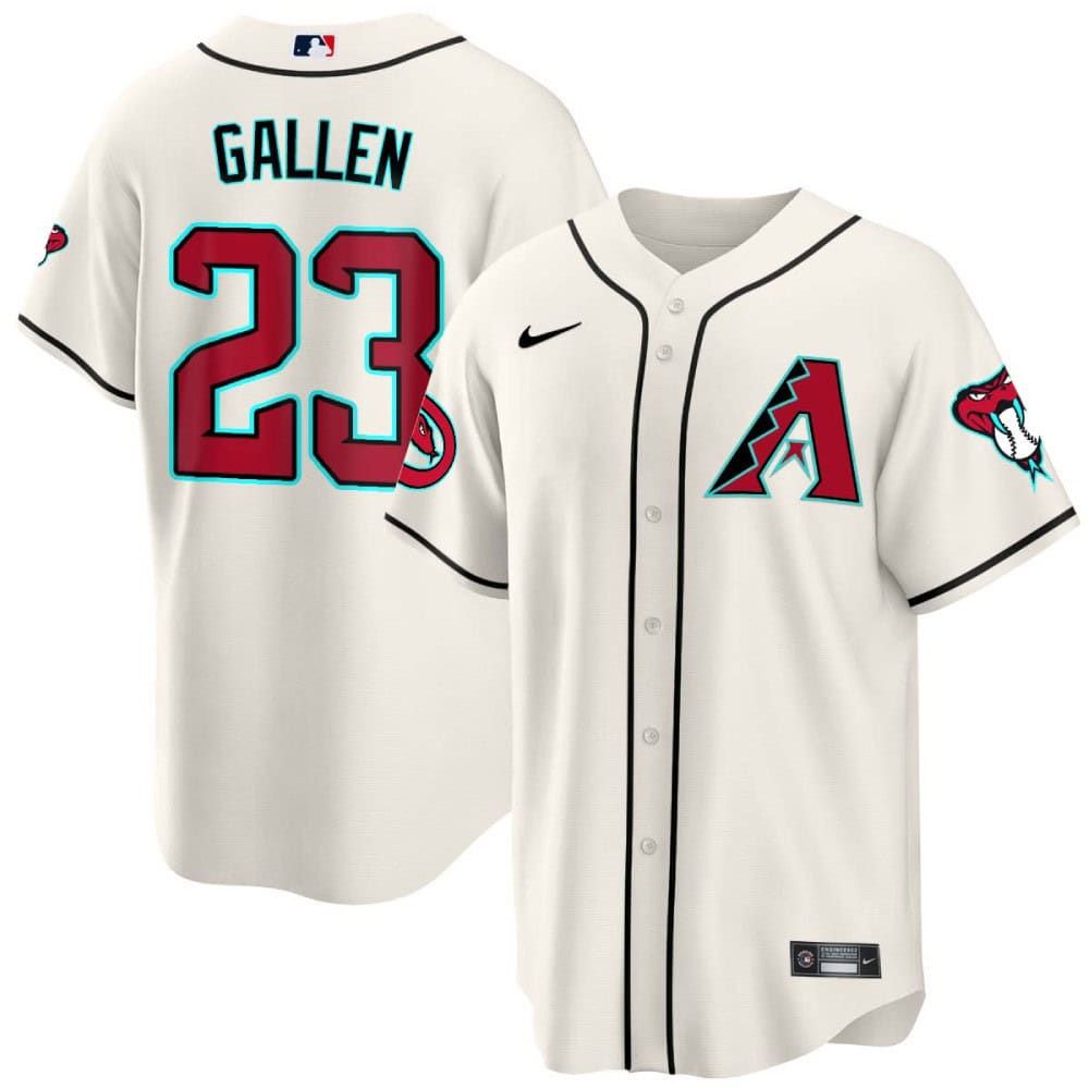 Men Arizona Diamondback #23 Gallen Cream 2024 Nike Cool Base MLB Jersey->arizona diamondback->MLB Jersey
